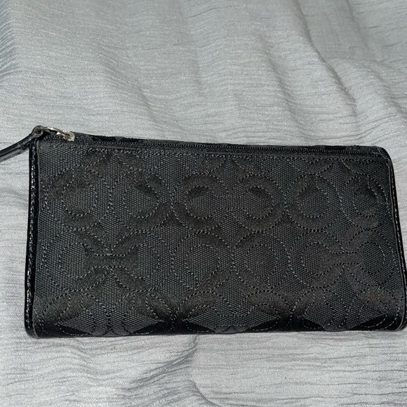 Coach Checkbook/Tri-fold Wallet Perfect Condition, Black, Vintage - Picture 2 of 15